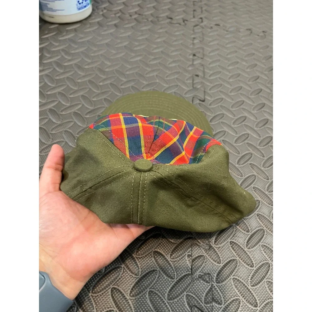 Boy Scouts of America Webelos Cap Boys M/L Green Plaid Twill Snapback Hat